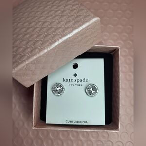 NEW - Kate Spade Cubic Zirconia Elegant Stud Earrings